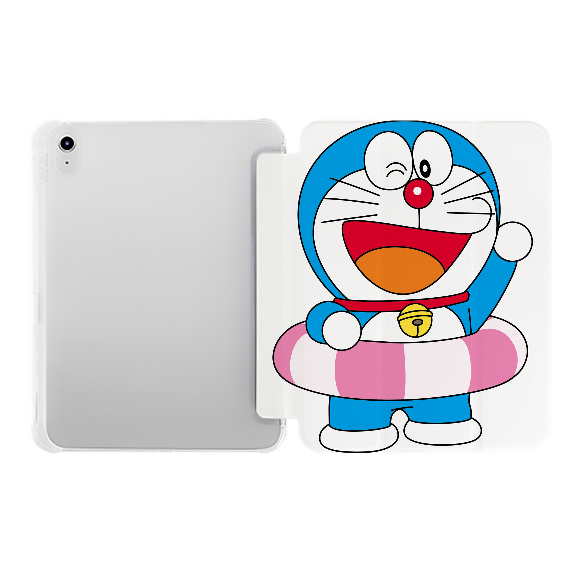 （画像用） ドラえもん Doraemon IPad ケース ペン収納付き 三つ折りスタンド PUレザー×シリコン 対応機種9.5/10.5/10.9インチ